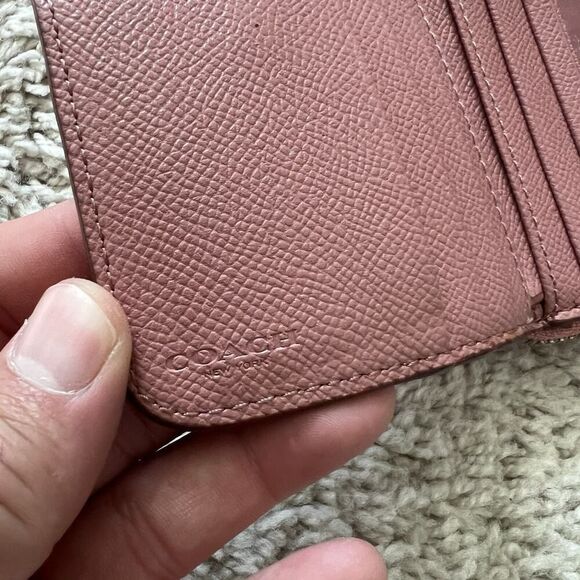 Coach Vintage Kelsey Satchel Pink Pebbled Leather Crossbody Purse w/ Wallet - Picture 16 of 16